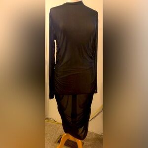 NWOT Sheer black body con dress